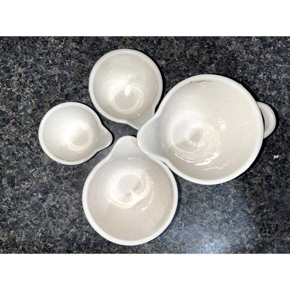 Tabletops Gallery GEO Set of 4 Measuring Cups Farmhouse Decor - Picture 3 of 7